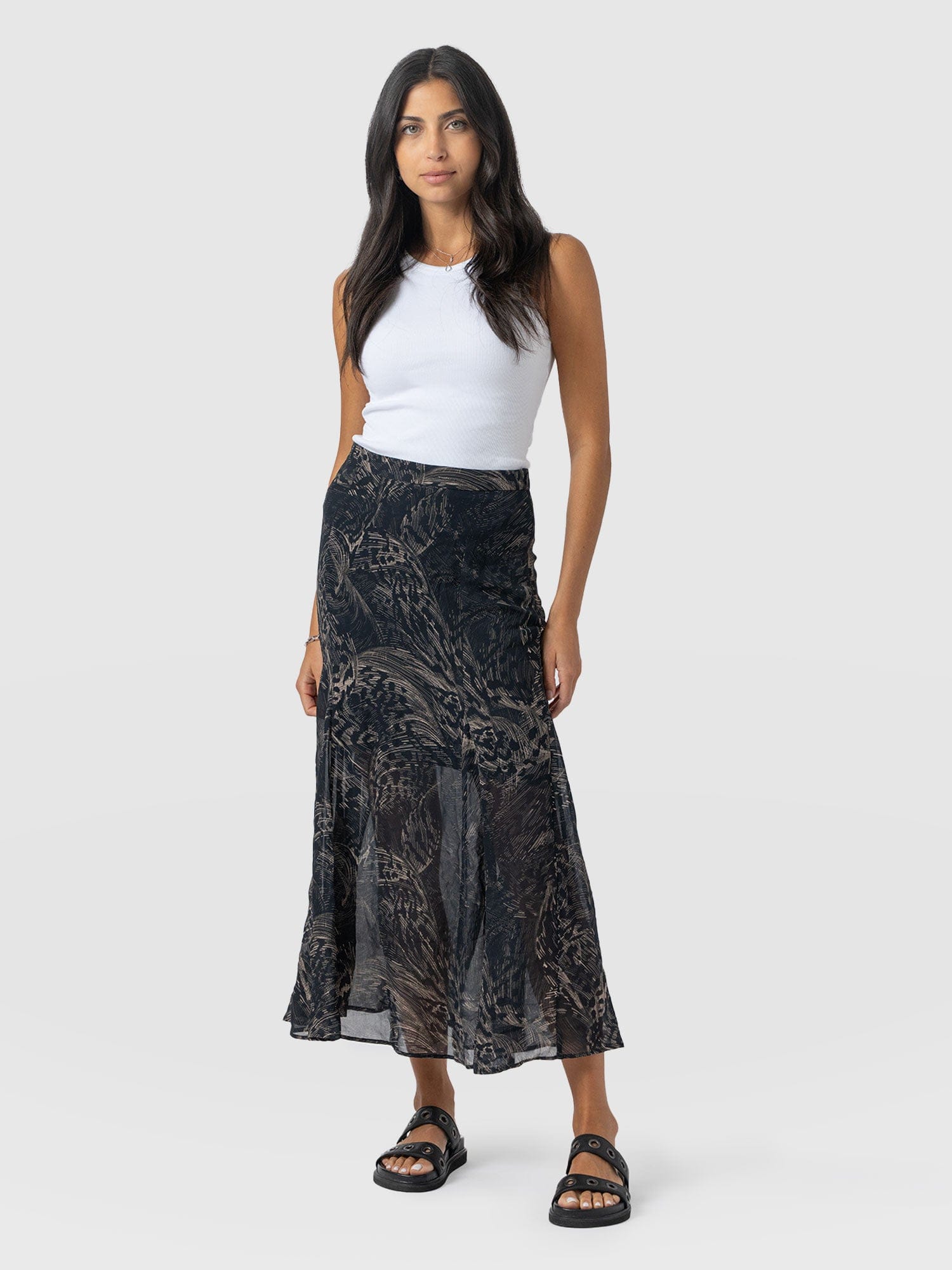 Audrey Skirt Spot Feather - Women's Skirts | Saint + Sofia® US